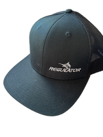 Regulator Marine Trucker Hat | Black with Black Mesh